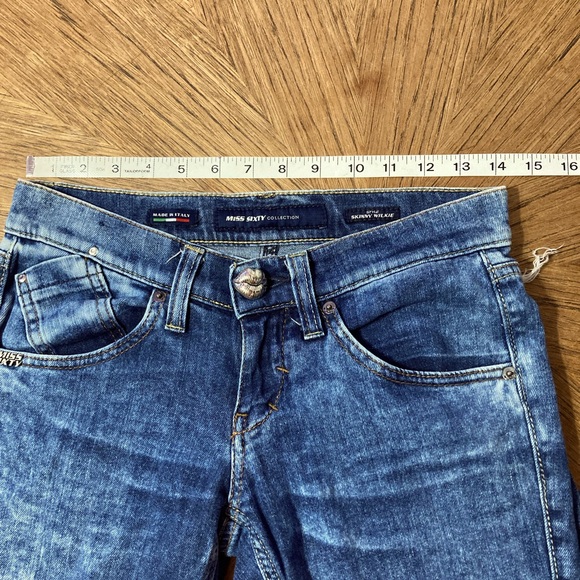 🤩2/25$🤩 Vintage Miss Sixty Collection Skinny Wilkie Low Rise Jeans - Picture 7 of 9